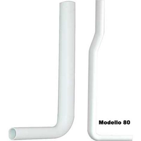 TUBO DI SCARICO PER CASSETTA A ZAINO  mm 800x250 Ø 50x32 eccentrico     CR