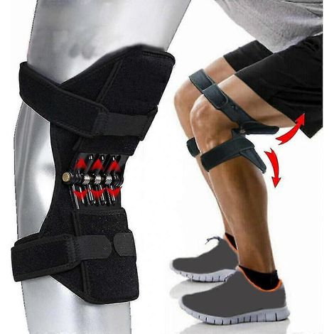 Genouillères stabilisatrices Power Knee, version 2022, 1 paire, orthèse Powerknee avec 4 ressorts puissants, protection renforcée [SP] (1/5)