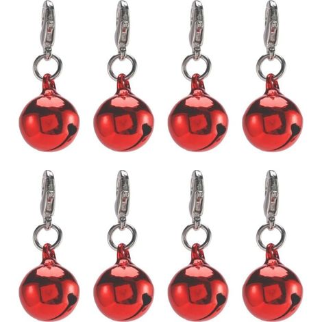 Lot de 8 Clochettes pour Collier Chien Chat et Sac à Dos en Toile (1/4)