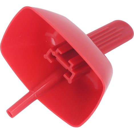 Tropffreier ABS-Eiscremehalter mit Strohhalm für Kinder, rot (1/4)