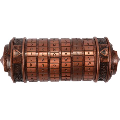 Retro-Geschenkset zum Valentinstag/Geburtstag, Zylinderschloss, Da Vinci Code Alphabet-Vorhängeschloss