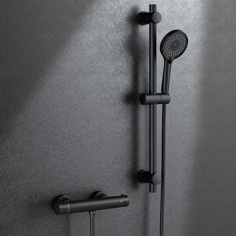Shower Mixer with Adjustable Shower Rod, 70 cm, Shower Head with Shower Head and Shower Hose 150 cm (1/5)