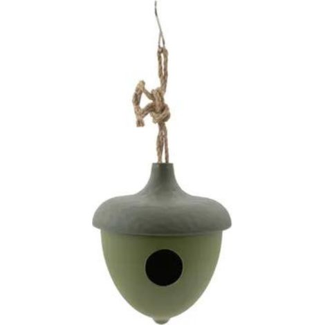 Nichoir en fibres de bambou gland vert