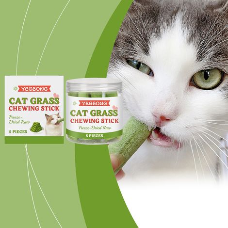 Bâtonnets à mâcher lyophilisés pour chats, formule douce pour le nettoyage des dents, anti-fatigue, résistants aux mâchouillages et irrésistibles – 5 pièces -- AKRACING (1/5)
