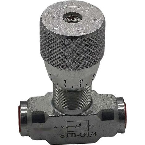 Vannes à pointeau de régulation de débit hydraulique - Bidirectionnelles - 1/4" BSP (1/5)
