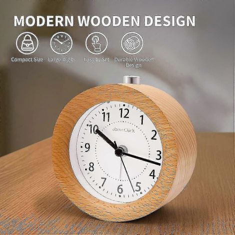 Réveil silencieux, horloge de bureau, réveil de chevet, outil de réveil (1/3)