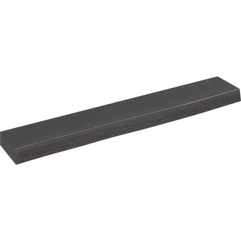Étagère murale, Étagère flottante, Support mural stable, pour Salon gris foncé 60x10x4 cm bois chêne massif traité ASD90563 (1/4)