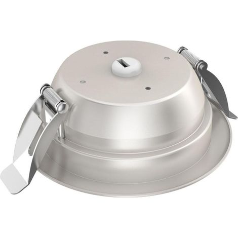 P10 Downlight IP20/65 rond Ø105mm fixe nickel 90° LED intég.10W 4000K 830lm ARIC 50541 (1/4)