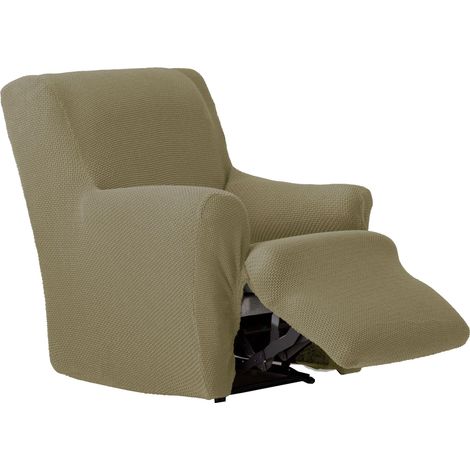 Housse de Fauteuil Pieds Ensemble de Relaxation bi-élastique en Une pièce, Respirante et Facile à Installer - Housse de Fauteuil Pieds Ensemble Couleur Lin Protection complète avec mousses