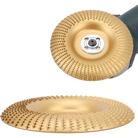 Winkelschleifer für Holzbearbeitung, 12522 mm bogenförmige Schleifscheibe, kreisförmige Schleifscheibe mit Zahnradantrieb, goldfarben. (1/5)