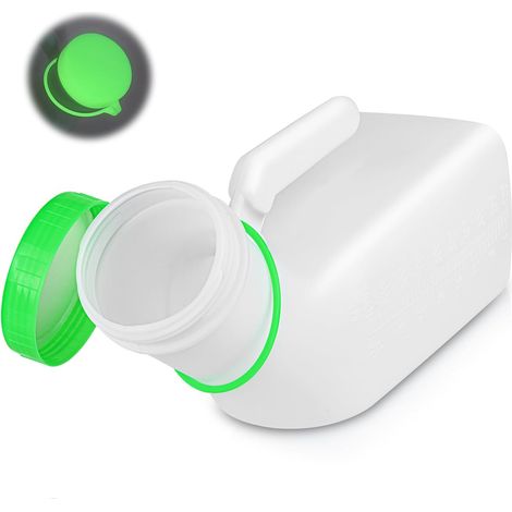 Urinflasche für Männer, leuchtende 1000-ml-Pipiflasche für Reisen und Inkontinenz (1/5)