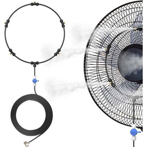 14.4-foot long misting system kit, water cooling system with mist nozzles & valve misting system for cooling patio garden (1/4)