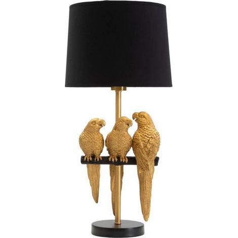 Lampada da tavolo in metallo con paralume Pappagalli 63 (1/5)