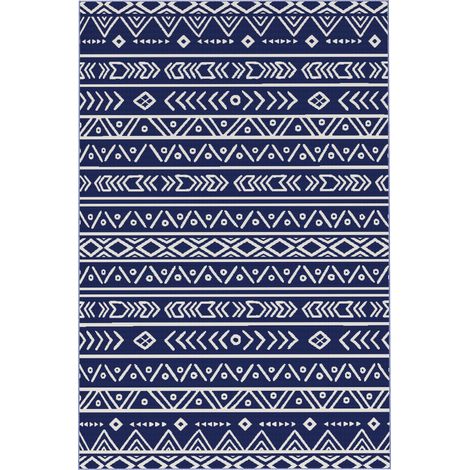 Tapis d'extérieur robuste et résistant aux intempéries, tapis de style bohème, tapis d'extérieur pour salon ou balcon (1/5)