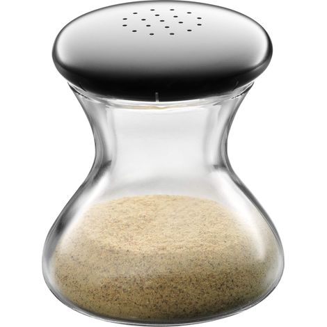 Poivrière 4,5 cm, Max et Moritz, verre, acier inoxydable mat, va au lave-vaisselle (1/3)