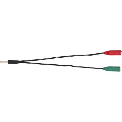 Adaptateur double microphone pour écouteurs (1 en 2) mâle vers femelle 3,5 mm, répartiteur audio pour couple. (1/5)