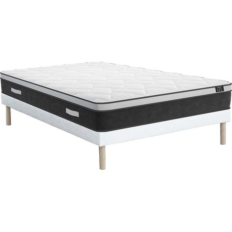 Set Art Collection di DREAMEA: Rete + Materasso ibrido molle insacchettate e memory YSMÉE 160 x 200 cm (1/5)