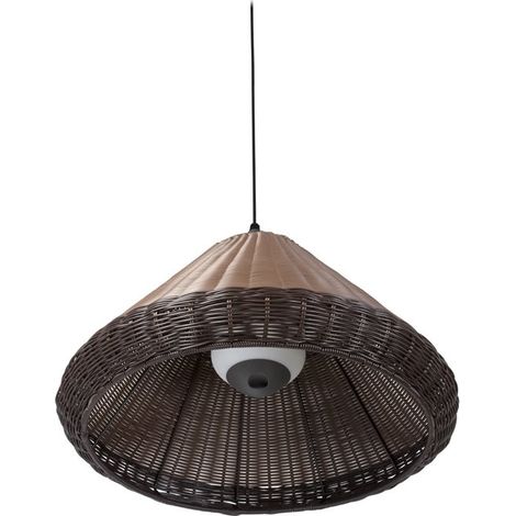 Faro SAIGON - Colgante domo Marrón, E27, IP65 (1/3)