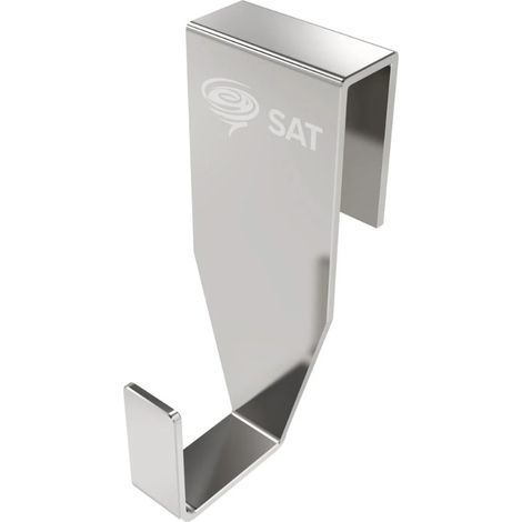 Swiss Aqua Technologies Crochet suspendu en acier inoxydable pour écran de douche SAT Walk-In, pose facile sans perçage, inox (SATWIHACEK) (1/3)