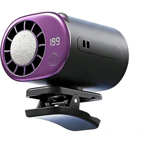 Ventilatore a clip - Ventilatore da tavolo - Ventilatore da tavolo senza fili - 199 impostazioni di velocità del vento - Rotazione a 360° - Batteria da 2000 mAh - Adatto per passeggini, biciclette, om