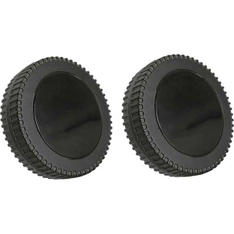 Lot de roues de rechange de 15,2 cm pour barbecues à gaz Charbroil et autres marques, en plastique, résistant à la chaleur, accessoires de cuisine d'extérieur (noir + enjoliveur)
