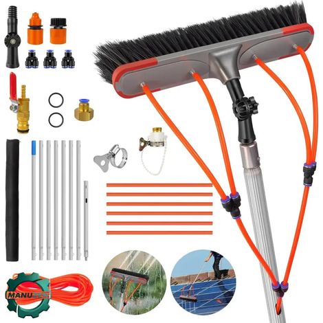 Manuzen - Perche Télescopique Nettoyage À Eau 7M Avec Rotation 180 Pivotante