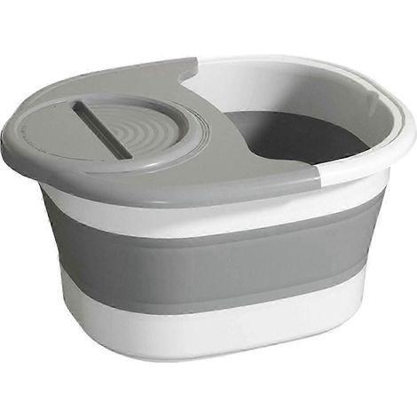 Seau pliable pour bain de pieds, bain de pieds massant, bassin de détente et de bien-être, bassine pour enfants, baignoire de pieds portable (1/5)