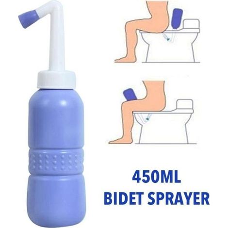 Bidet de voyage portable - Hygiène intime - 450 ml - 7 x 26,5 cm - Mixte (1/4)
