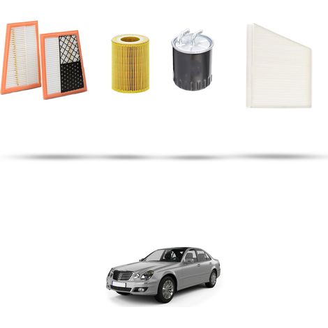 Kit tagliando 4 filtri compatibile con Mercedes Classe E (w211,S211) E280 CDI 140kw dal 2004 al 2005 (1/5)
