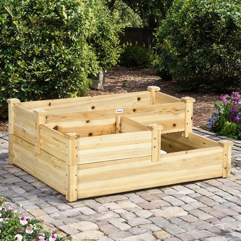Support de culture en bois pour balcon et jardin 108 x 88 x 36 cm (1/5)