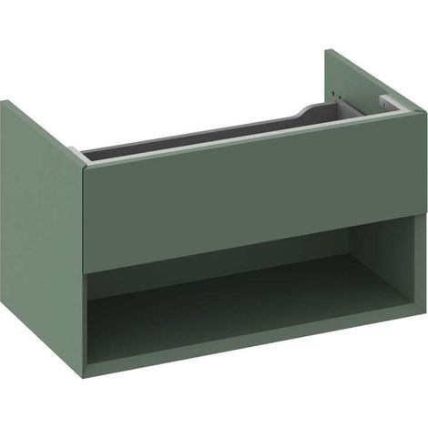 Ravak Lite - Meuble pour lavabo, 80x45x43 cm, 1 tiroir, Grey Green X000001864 (1/4)