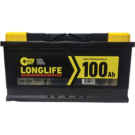 Batteria auto modulo valore + ah 100 dx spunto 830a mm 353x175 h.mm 190