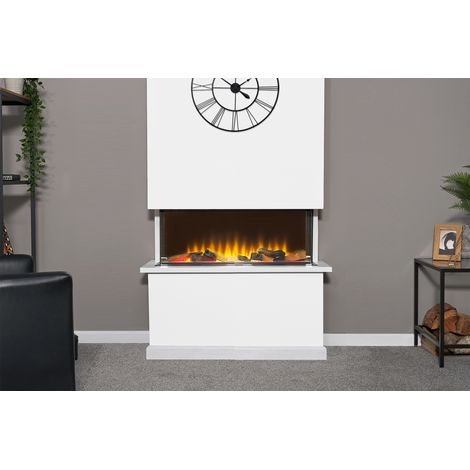 Adam Sahara Electric Inset Media Wall Fire with Remote Control (1/5)