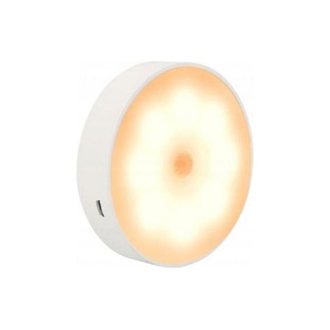 LED-Lampe mit Bewegungsmelder, USB-Anschluss, Induktion, Wohnzimmer, 120 Grad, warmes Licht