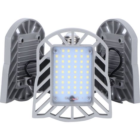 Plafonnier LED 60 W pour garage, culot E26/E27, déformable, 85-265 V (1/5)