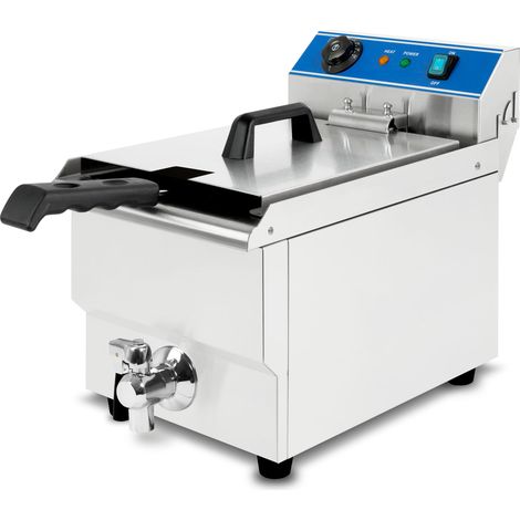 VERTES Friteuse aus Edelstahl 13 Liter Fassungsvermögen, 50-200°C (1/5)