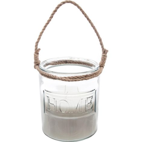 Bougie Parfumée avec Anse "Corde" 780g Vanille (1/2)