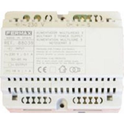 Alimentador multilineas 230V, ideal para sistemas eléctricos de múltiples líneas.