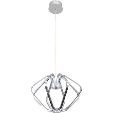 Colgante palmira 1x52,8w led 3690lm 3000k al.reg.xd.45cm cromo