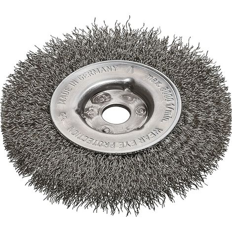 Lessmann Einreihige Rundbürste INOX-Draht 0,30 mm, Bürsten-⌀xBürstenbreite: 100X12 mm