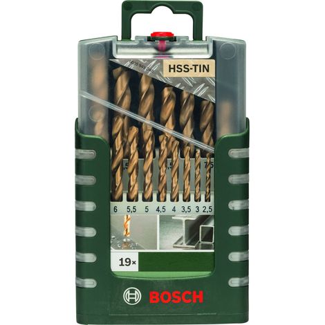 Set mit 19 HSS-Titanbohrern: Gripbox  BOSCH 2609255134