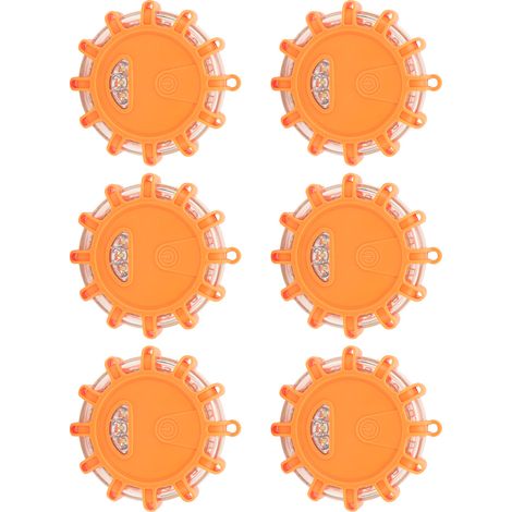 Lot 6 Ampoules LED 12V Étanche Antipoussière Haute Luminosité Feu Orange Signal Urgence Voiture Maison Chantier (1/5)