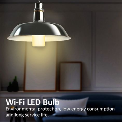 Ampoule LED intelligente 7W, RGBW, compatible WiFi, avec Alexa et Google Home (1/4)