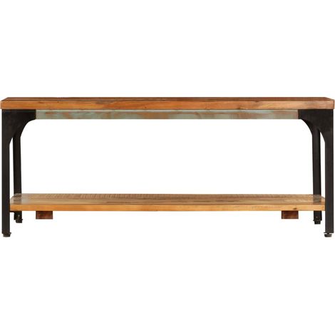 Maison Exclusive - Tavolino da Caffè con Mensola 100x60x35 cm Massello di Recupero