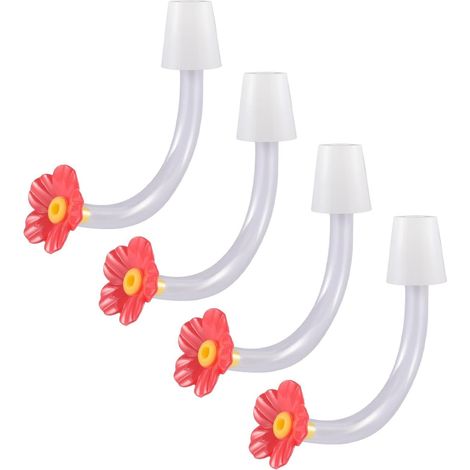 Pièces de mangeoire à colibris Pièces De Rechange Anti-Gouttes Tubes de Mangeoire pour Oiseaux avec Embout Anti-Goutte Convient Pour Jardin, , Arrière-Cour Et Patio Extérieur