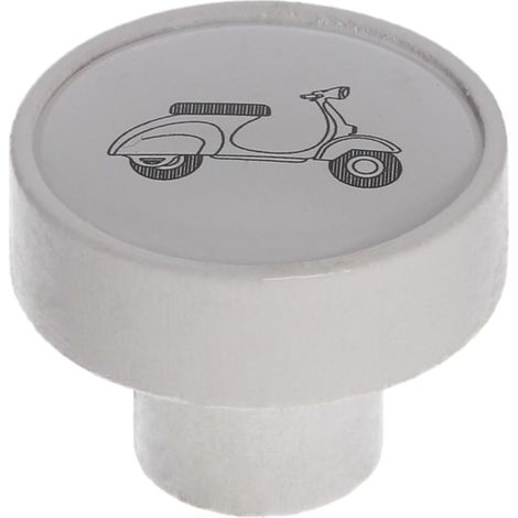 Pomello GD08, bianco opaco, scooter (1/3)
