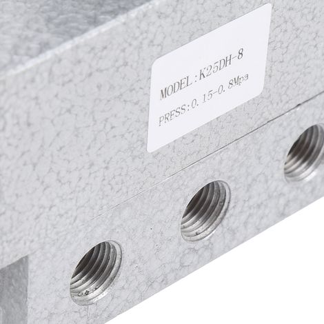 Électrovanne 5 voies à deux positions, distributeur à commande électrique unique, tête carrée G1/4" K25DH-8DC24V (1/4)