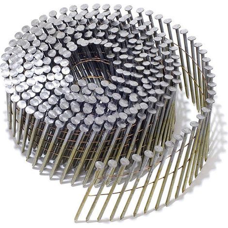 7200 Pointes en rouleau 64 x 2.5 mm 16° NORFIX NFX11406 plat zingué bichromaté 13µ annelées liaison fil cuivré
