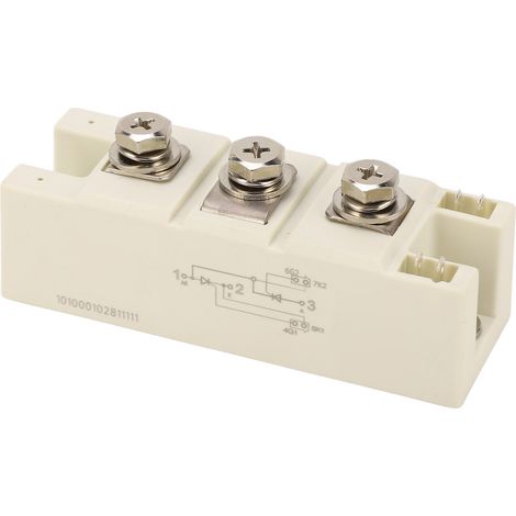 Module Triac 1600V 132A Thyristor Bidirectionnel 3 Bornes Redresseur Contrôleur Silicium Blanc (1/5)