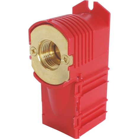 Boite d'encastrement rouge simple 3/4ek - femelle 15/21 (1/4)